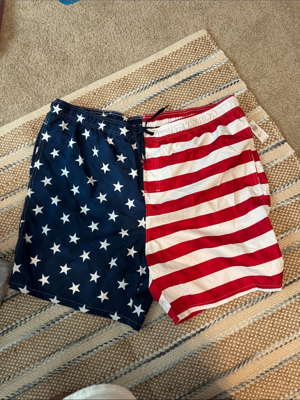 Old navy Stars and Stripes swim trunks